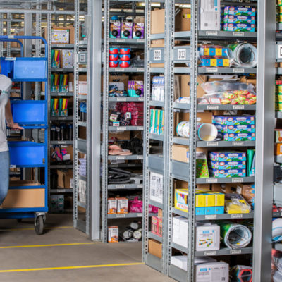 Kommissionierung Ecommerce Packen Versand Transport Bestellabwicklung Kleinteile Lager Binning
