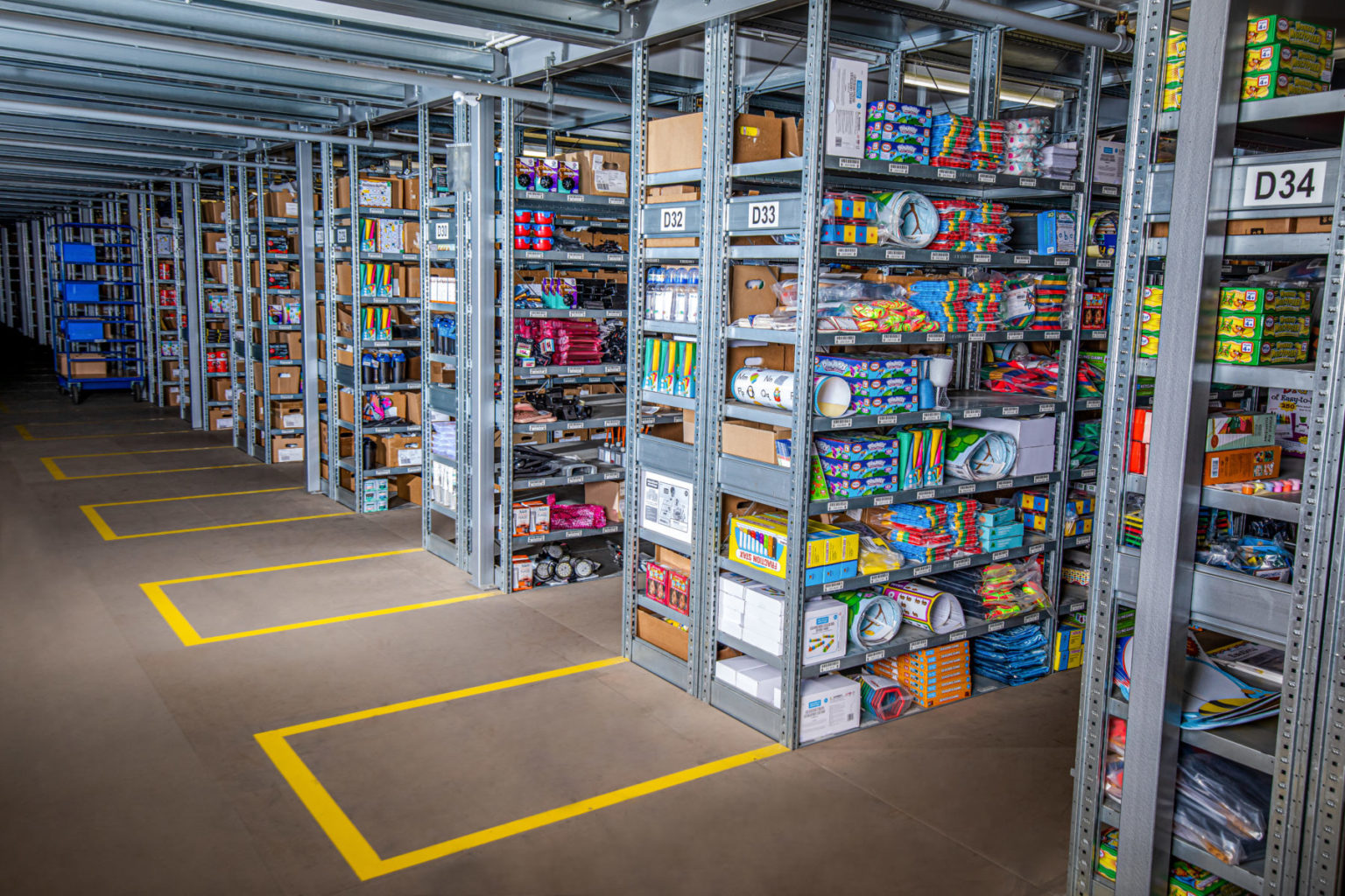 Lager Kleinteilelager Warehousing Bestellabwicklung Ecommerce Lagerplatz Kommissionierung Paketsendungen Regalsystem