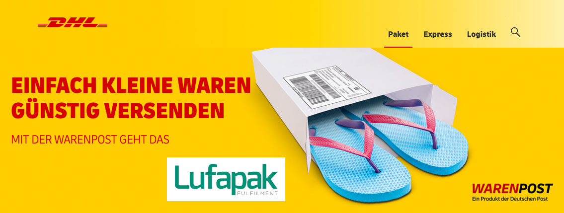 Lufapak Warenpost Deutsche Post Dhl